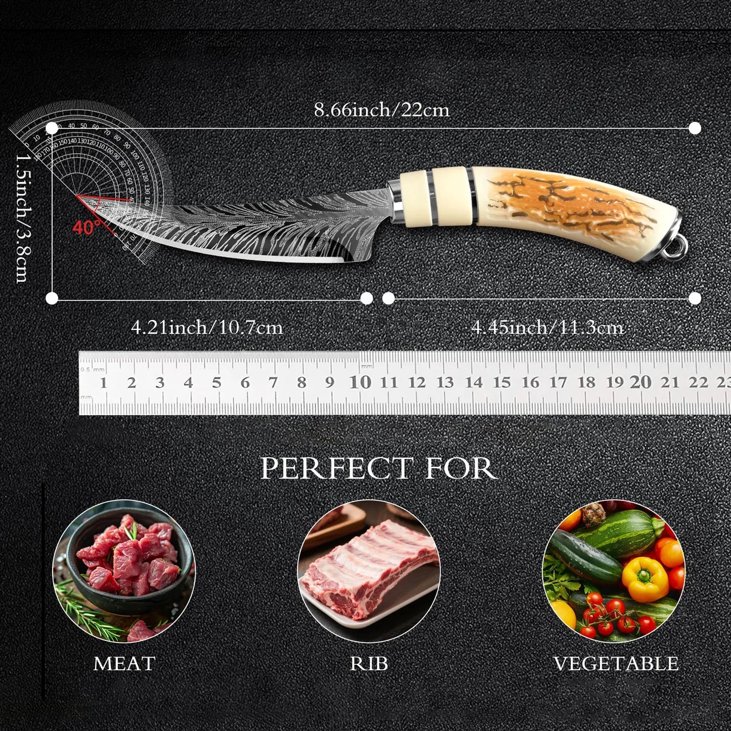 Professional stainless steel kitchen knives, multi-functional knives,