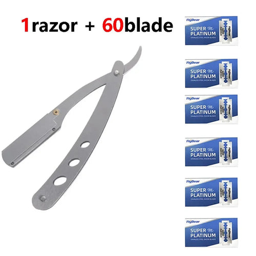 Shaver Barber Edge Stainless Steel Razor Men Professional Manual