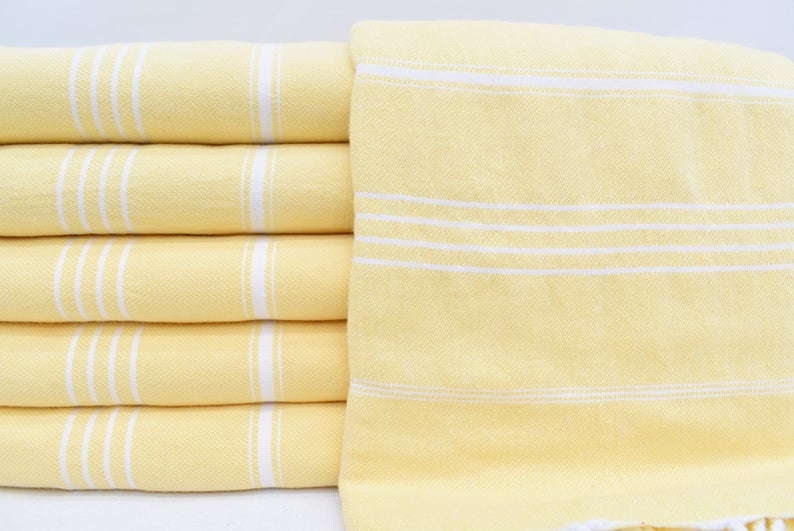 Yellow Monaco Turkish Towel