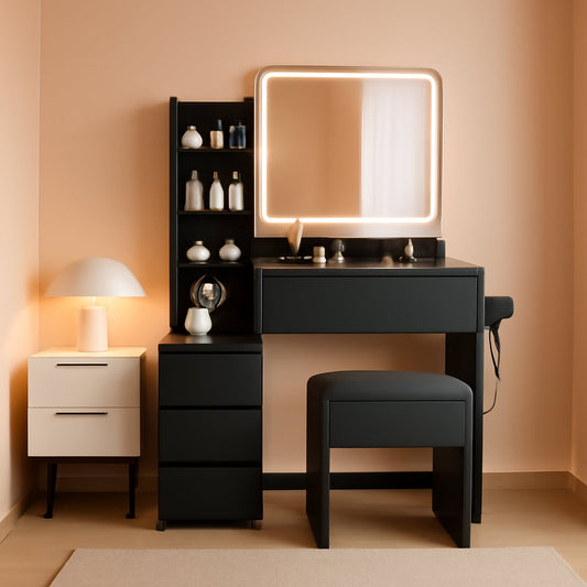 36Inch Premium Quality Vanity Desk With LED Lighting System