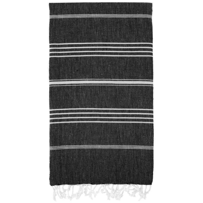 Black Monaco Turkish Towel