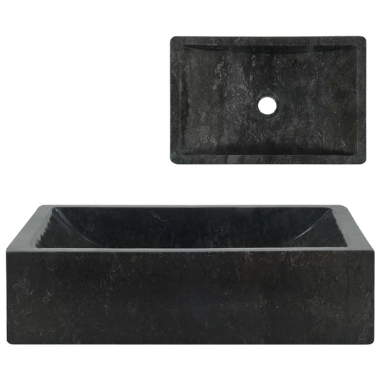 NNEVL Sink 45x30x12 cm Marble Black