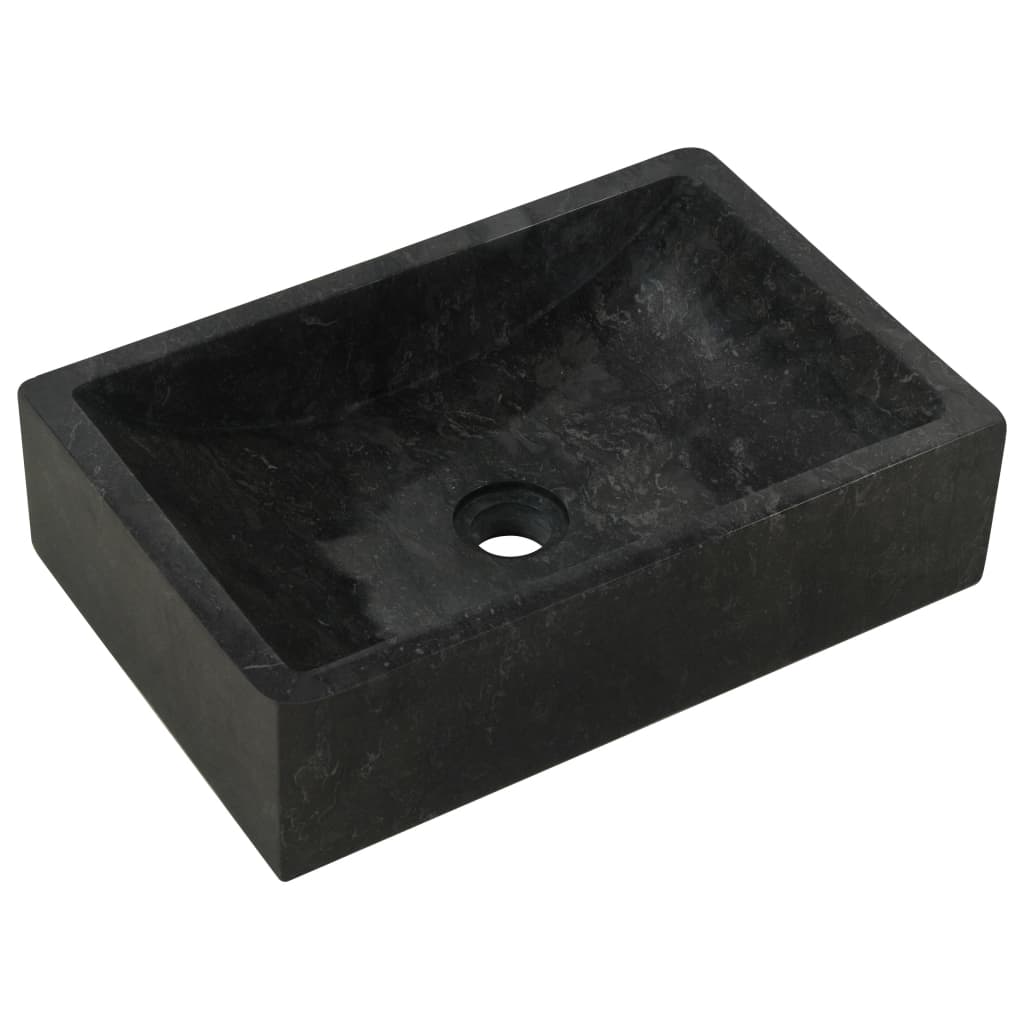 NNEVL Sink 45x30x12 cm Marble Black