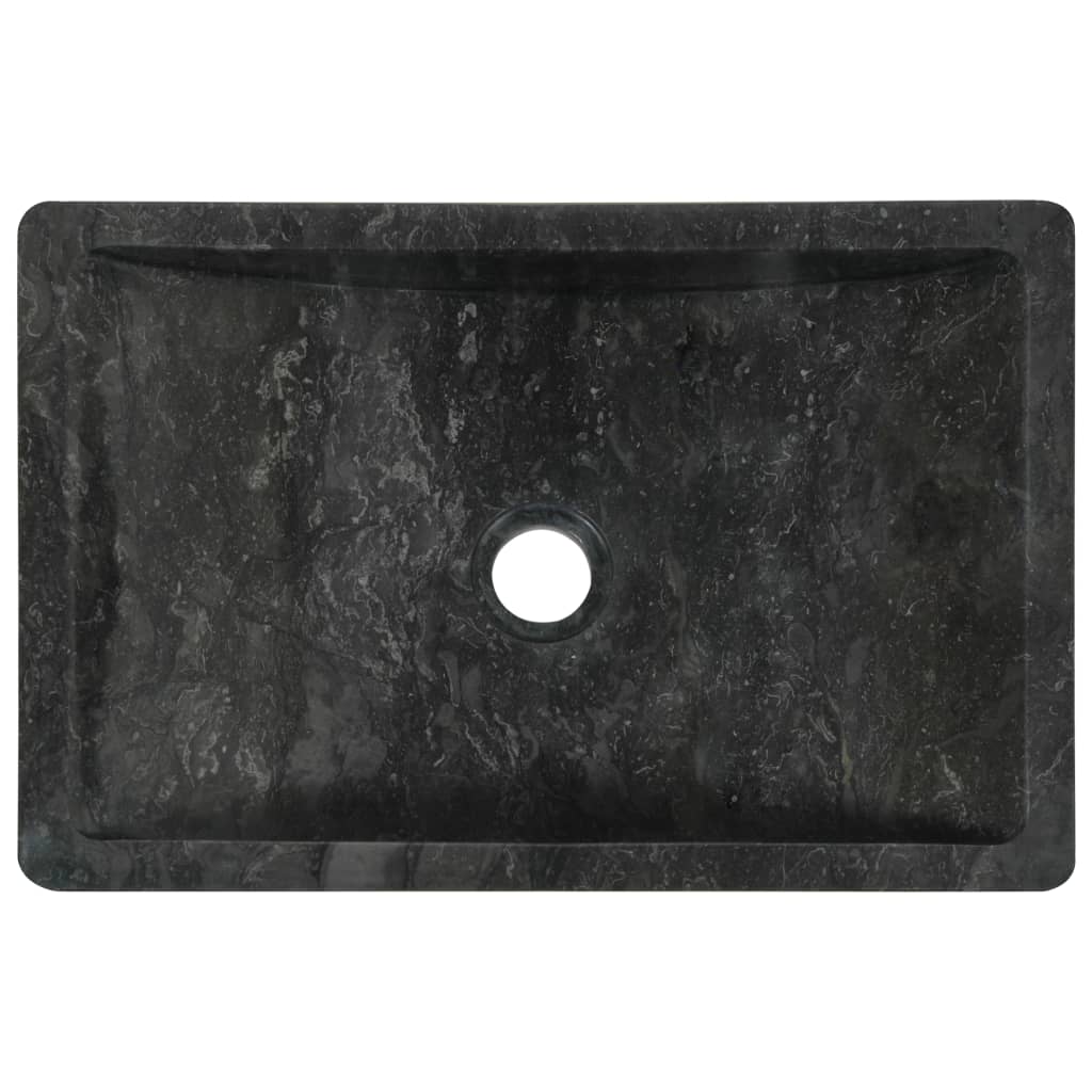 NNEVL Sink 45x30x12 cm Marble Black