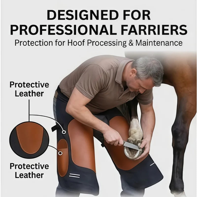 Professional Farrier Apron Heavy Duty Horse Hoof Care Chaps With Tool