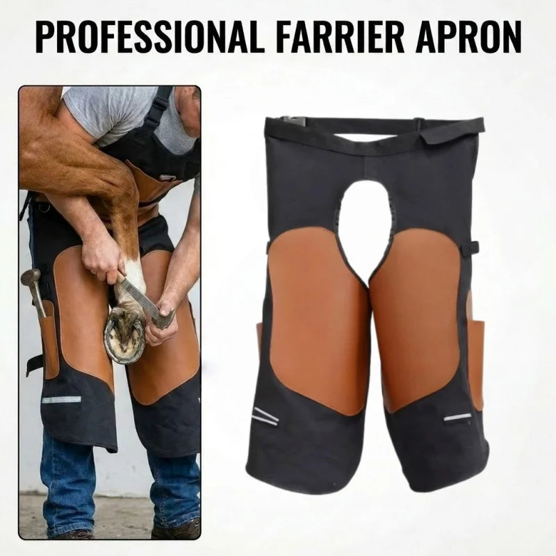 Professional Farrier Apron Heavy Duty Horse Hoof Care Chaps With Tool
