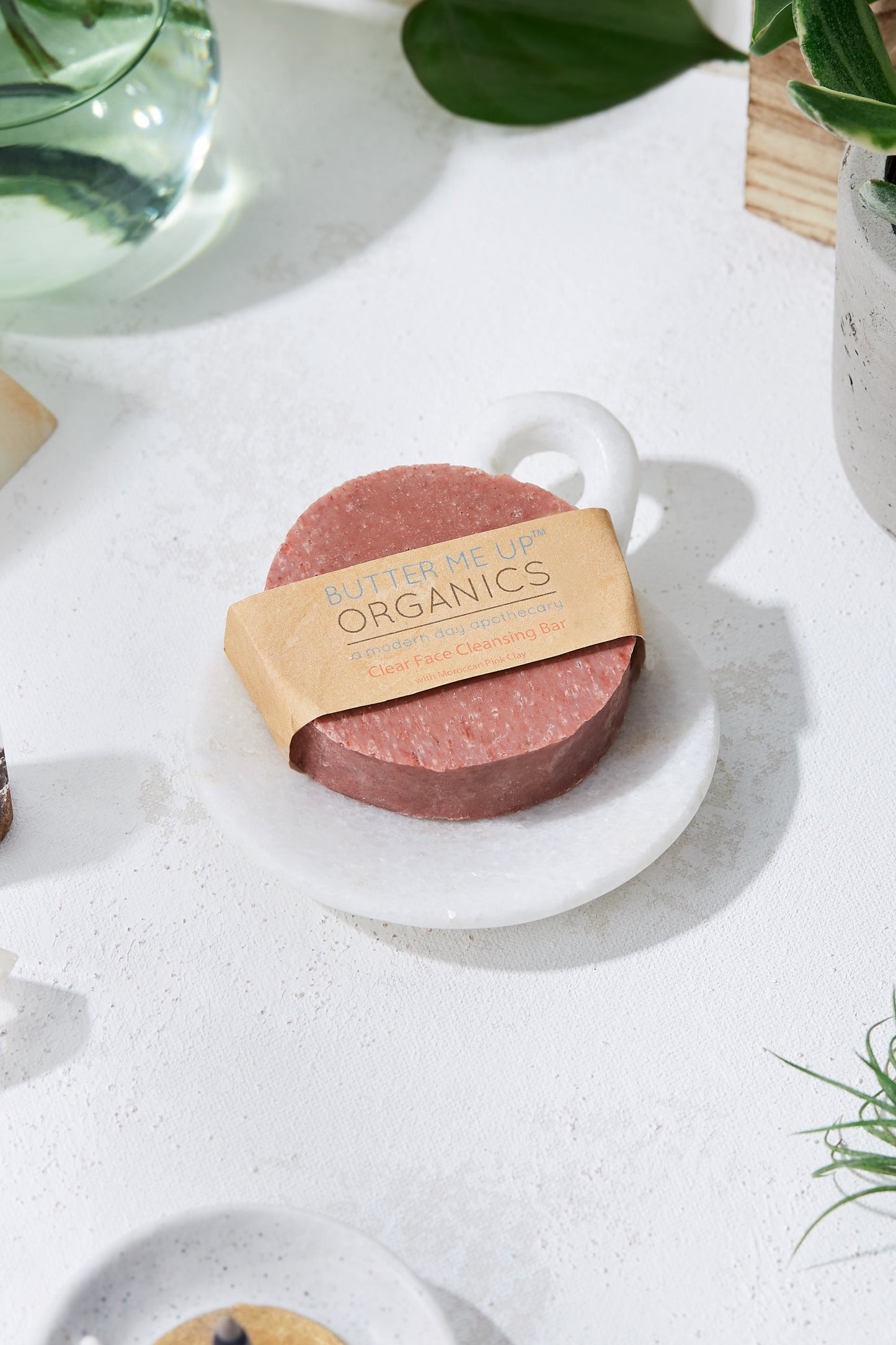 Organic Rose Clay Facial Cleansing Bar