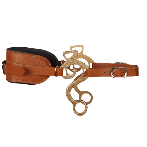 Horse Bit Bridle Hackamore Brown English Western Nose Curb Chain