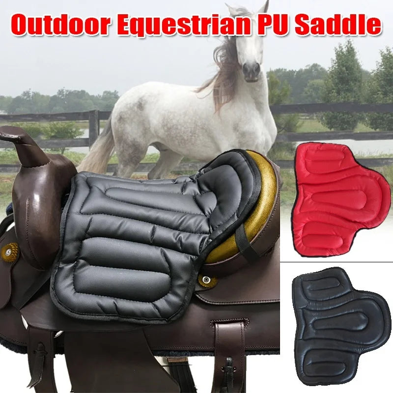 Horse Riding Saddle Pad artificial leather Shock Soft Equestrian Seat