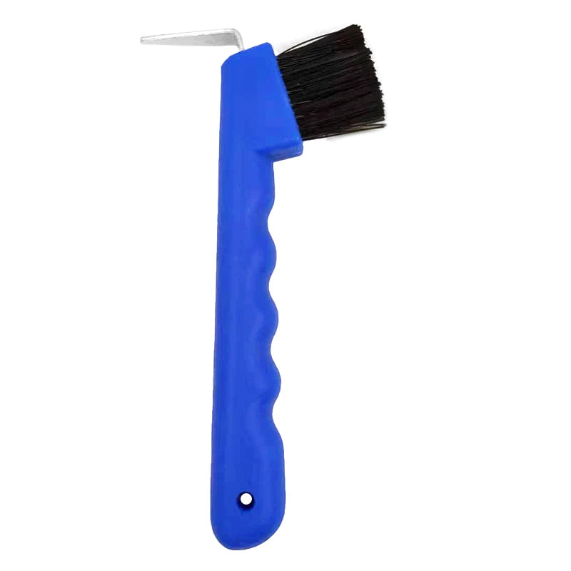 2 Pcs Horse Hoof Pick with Brush Non-Slip Handle Horse Hoof Cleaner