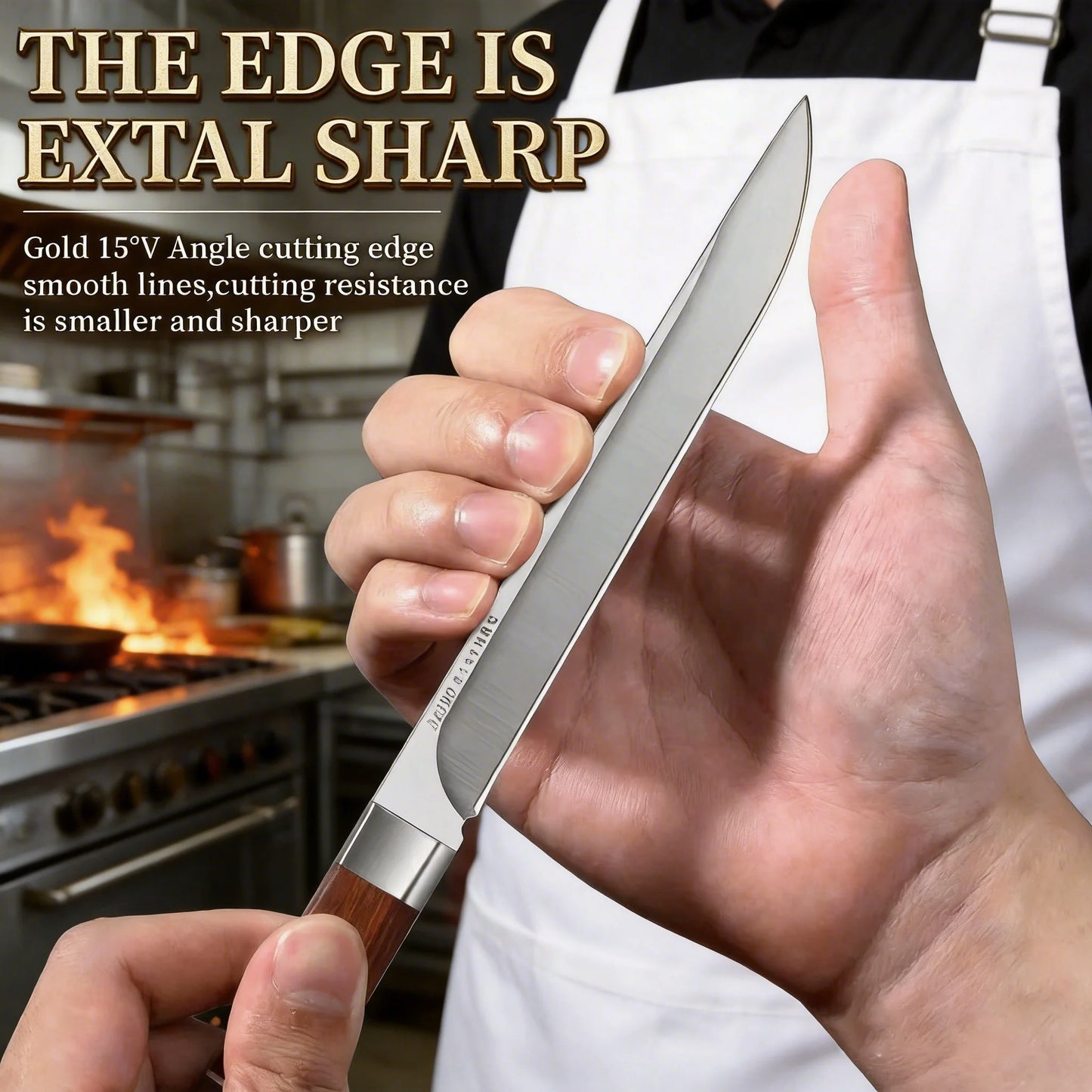 High-hardness stainless steel kitchen knife, professional fruit knife