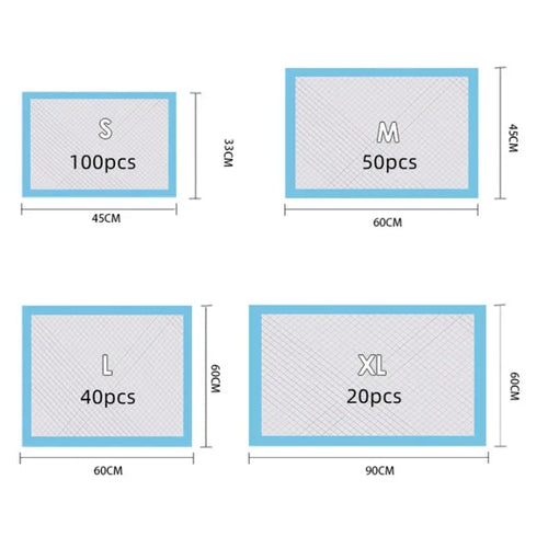 Super Absorbent Pet Diaper Dog Training Pee Pads Disposable Healthy