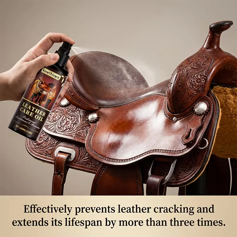 Saddle Care Oil Long-lasting Maintenance for Tack Softens,Protects and