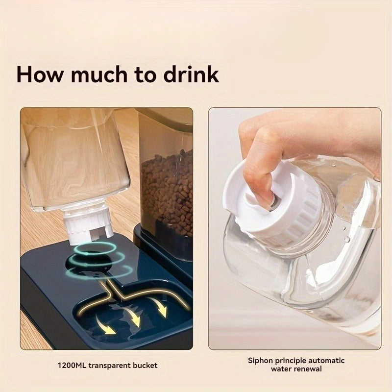 Automatic Cat and Dog Feeder with Drinker - Pet Food Bowl and Drinker