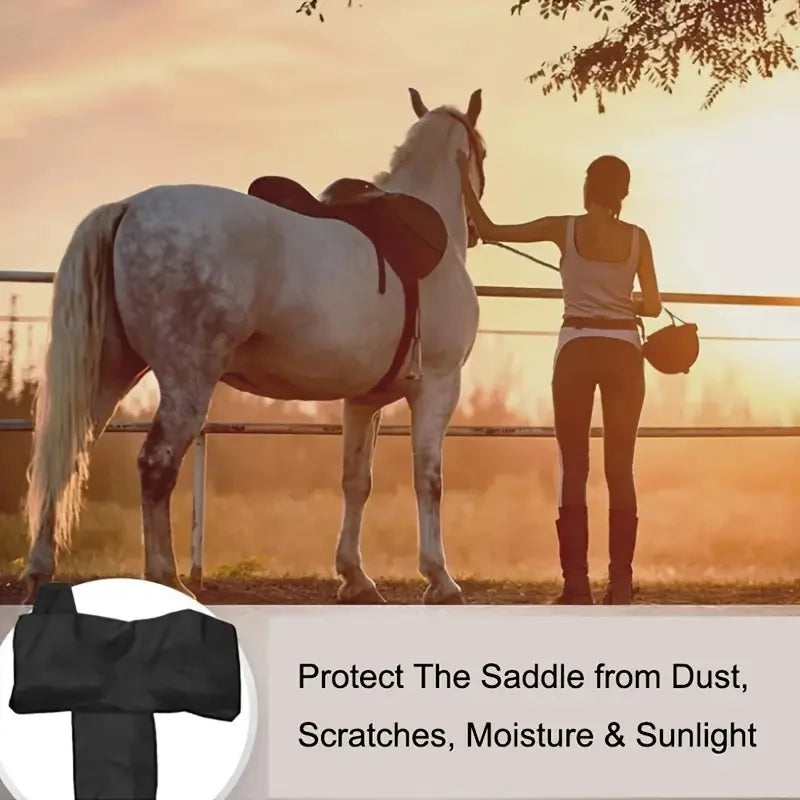 Horse Saddle Cover Dust-proof Sunlight-proof Oxford Cloth Western