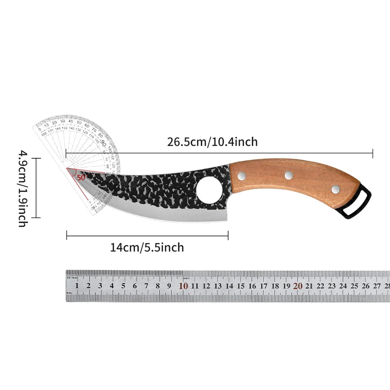 Handmade Forged Kitchen Knife Butcher Knife Boning Knives Meat Cleaver