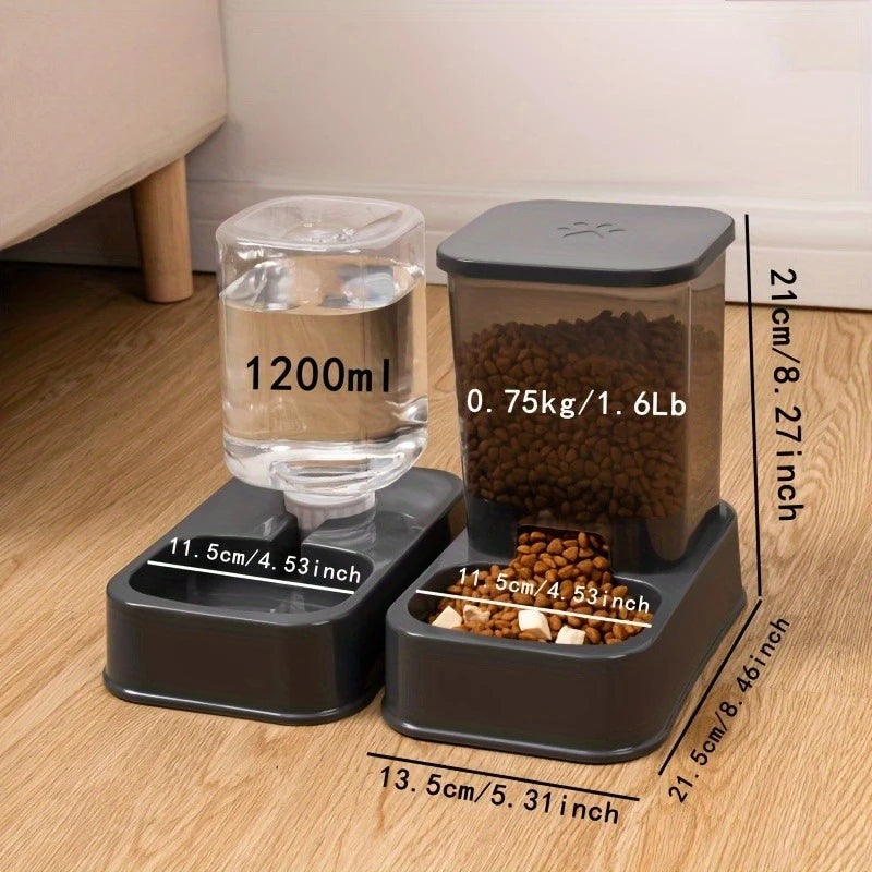 Automatic Cat and Dog Feeder with Drinker - Pet Food Bowl and Drinker