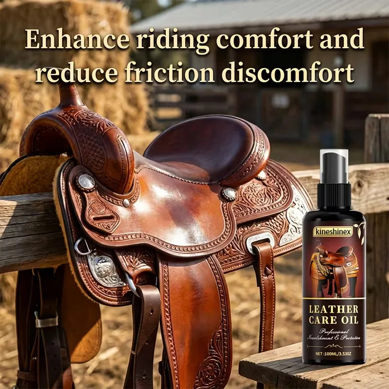 Saddle Care Oil Long-lasting Maintenance for Tack Softens,Protects and