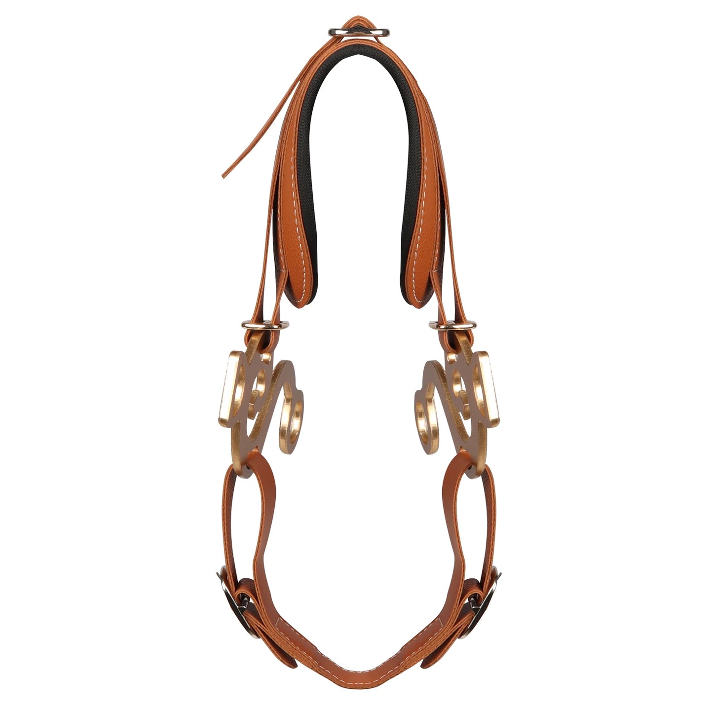 Horse Bit Bridle Hackamore Brown English Western Nose Curb Chain