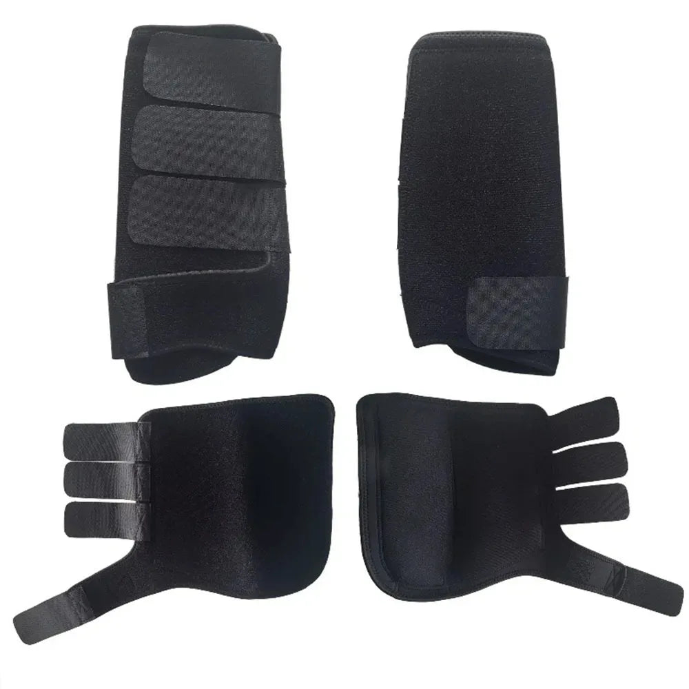 2PCS Horse Legging Boots Anti-Collision Diving Material Soft Shock