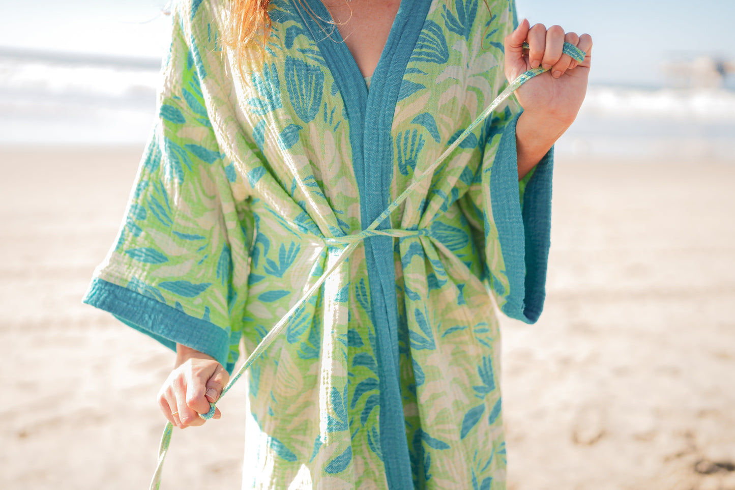 Turkish Muslin Cotton Kimono Robe