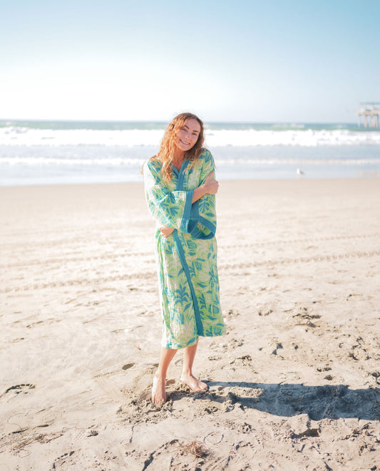 Turkish Muslin Cotton Kimono Robe