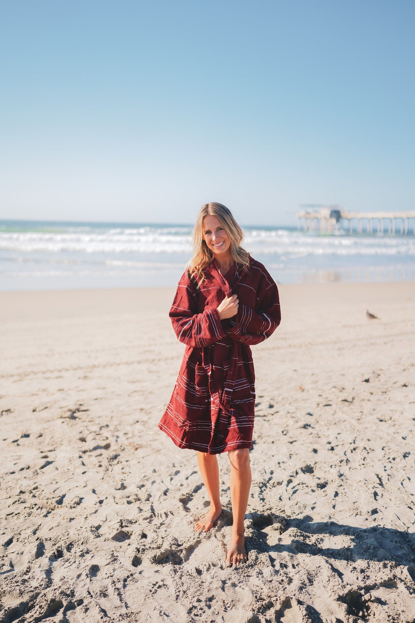 100% Turkish Cotton Plush Terry Lined Unisex Robe