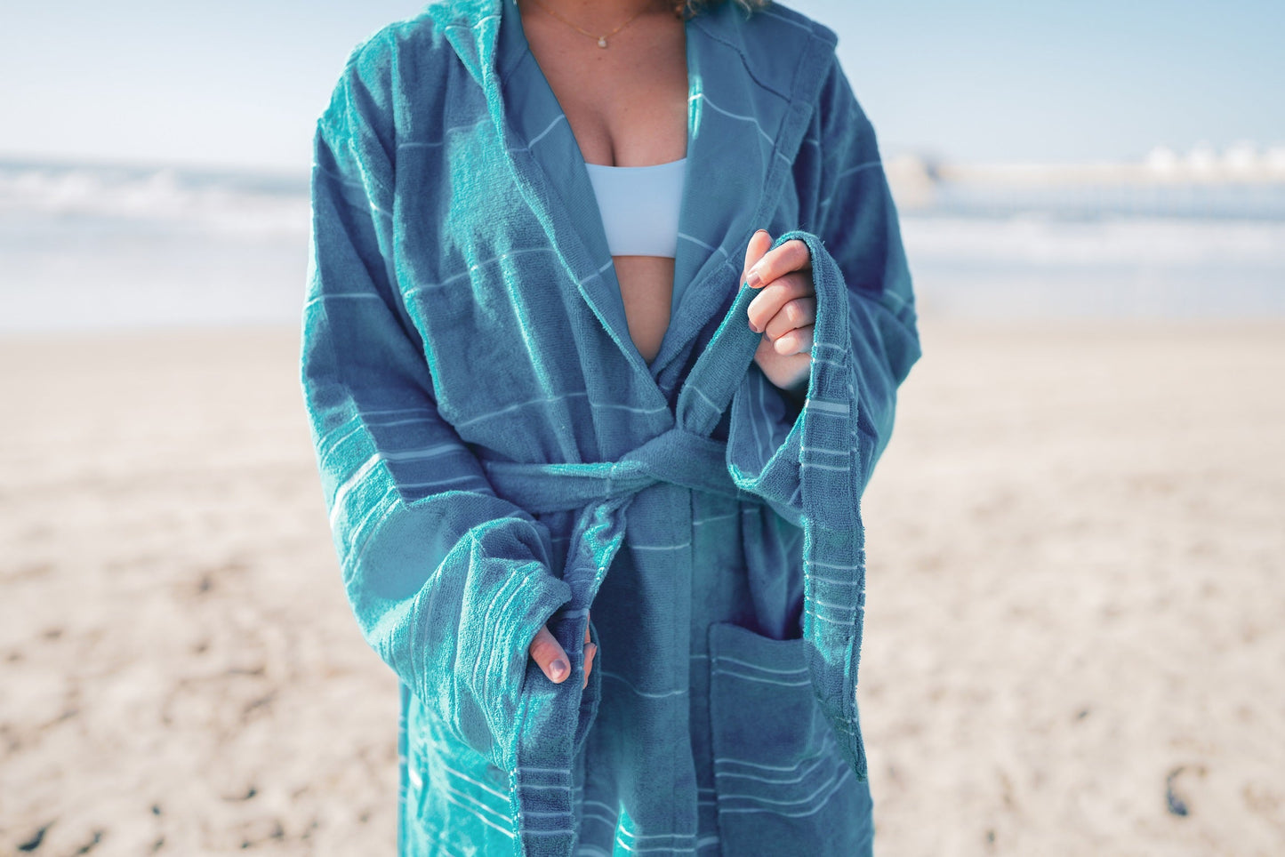 100% Turkish Cotton Plush Terry Lined Unisex Robe