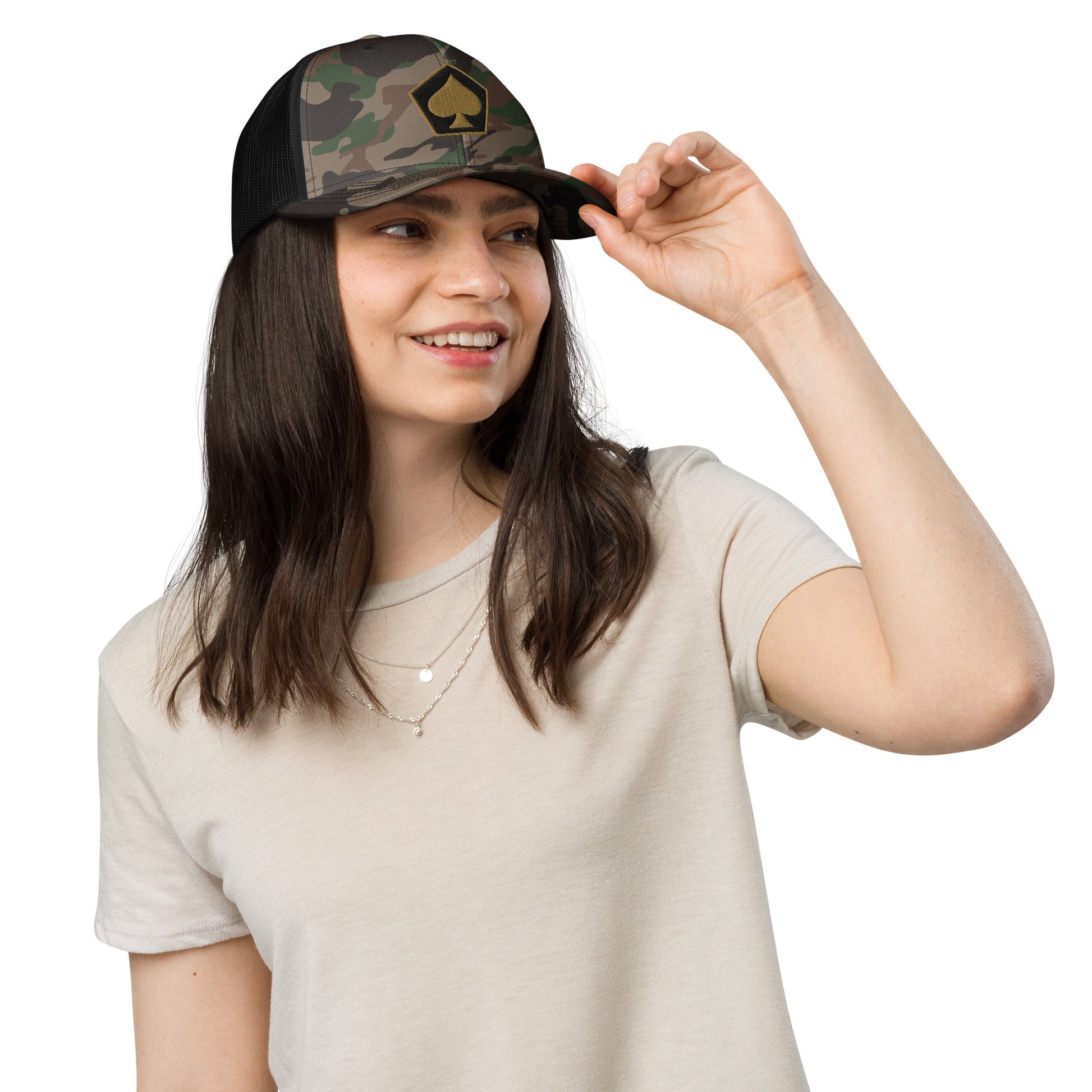 Camouflage trucker hat-2
