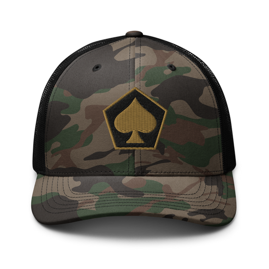 Camouflage trucker hat-0